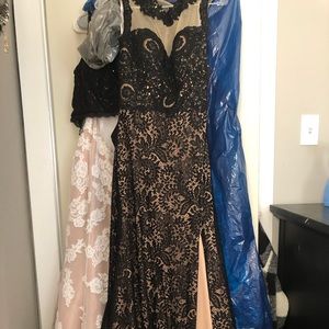 Black Lace Prom Dress